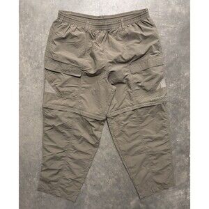 Columbia PFG Pants Mens XL 36x30 Khaki Green Convertible To Shorts Omni-Shade